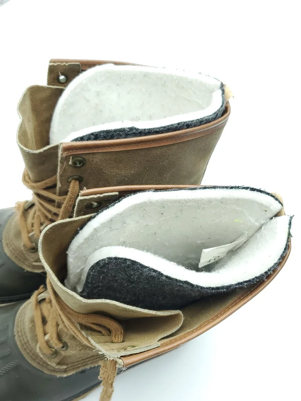 Vintage Sorel Kaufman Ice Pac Waterproof Suede Duck Winter Snow Boots Size 10
